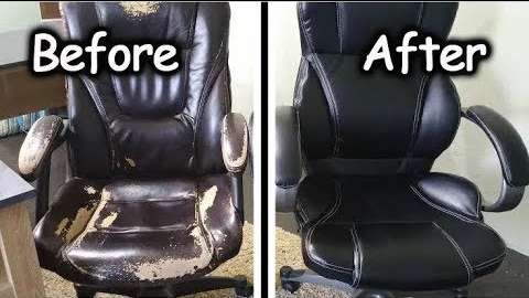 قبل و بعد تعمیر و بازسازی فوم صندلی اداری